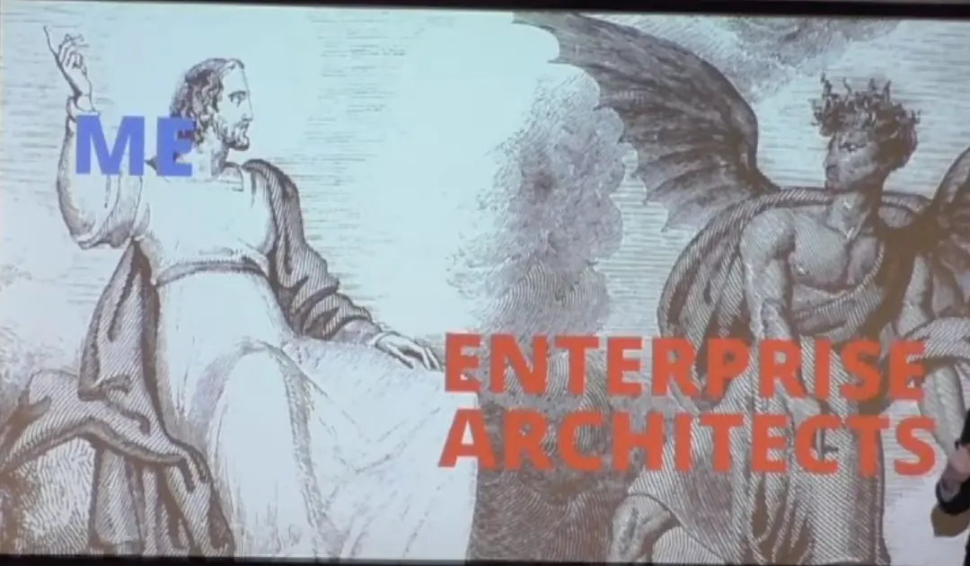 Изображение 1 из 2 к публикации «Confessions of an Enterprise Architect • Scott Shaw • YOW! 2016»