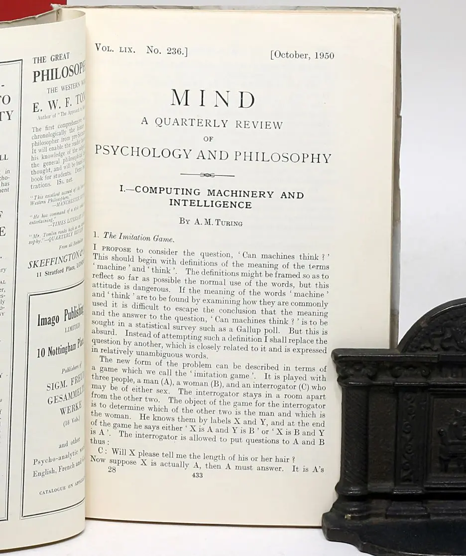 Image 2 of 3 for “Computing machinery and intelligence (Computers and the mind)”
