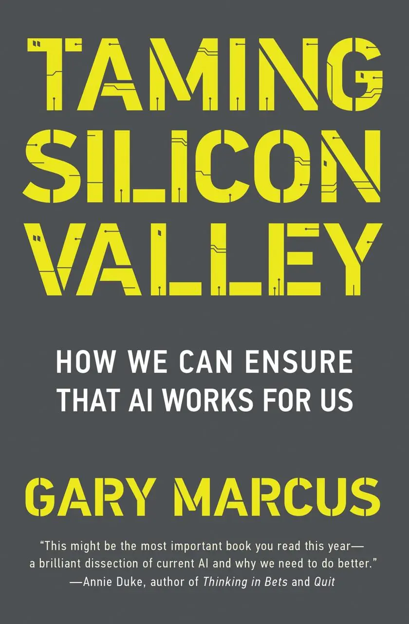 Изображение 2 из 2 к публикации «Обложки для книг "Taming Silicon Valley: How We Can Ensure That AI Works for Us" и "Большой обман больших языковых моделей"»