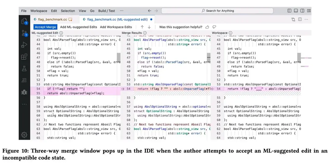 Image 7 of 10 for “[3/3] Resolving Code Review Comments with Machine Learning (AI column)”