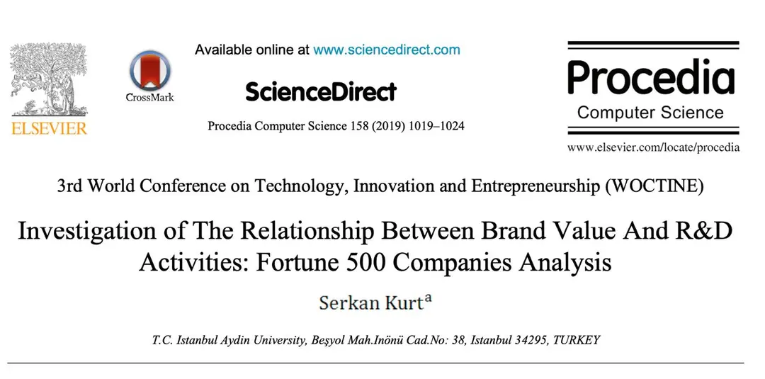 Изображение 1 из 3 к публикации «Investigation of The Relationship Between Brand Value And R&D Activities: Fortune 500 Companies Analysis»