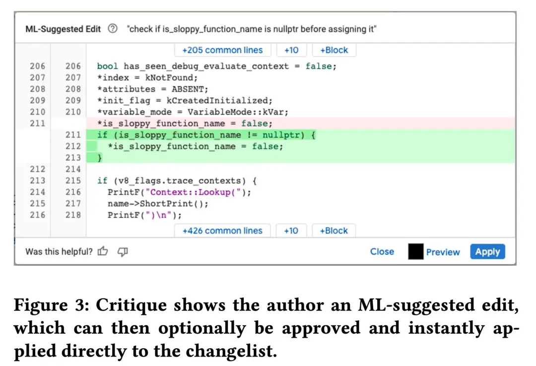 Image 1 of 10 for “[3/3] Resolving Code Review Comments with Machine Learning (AI column)”