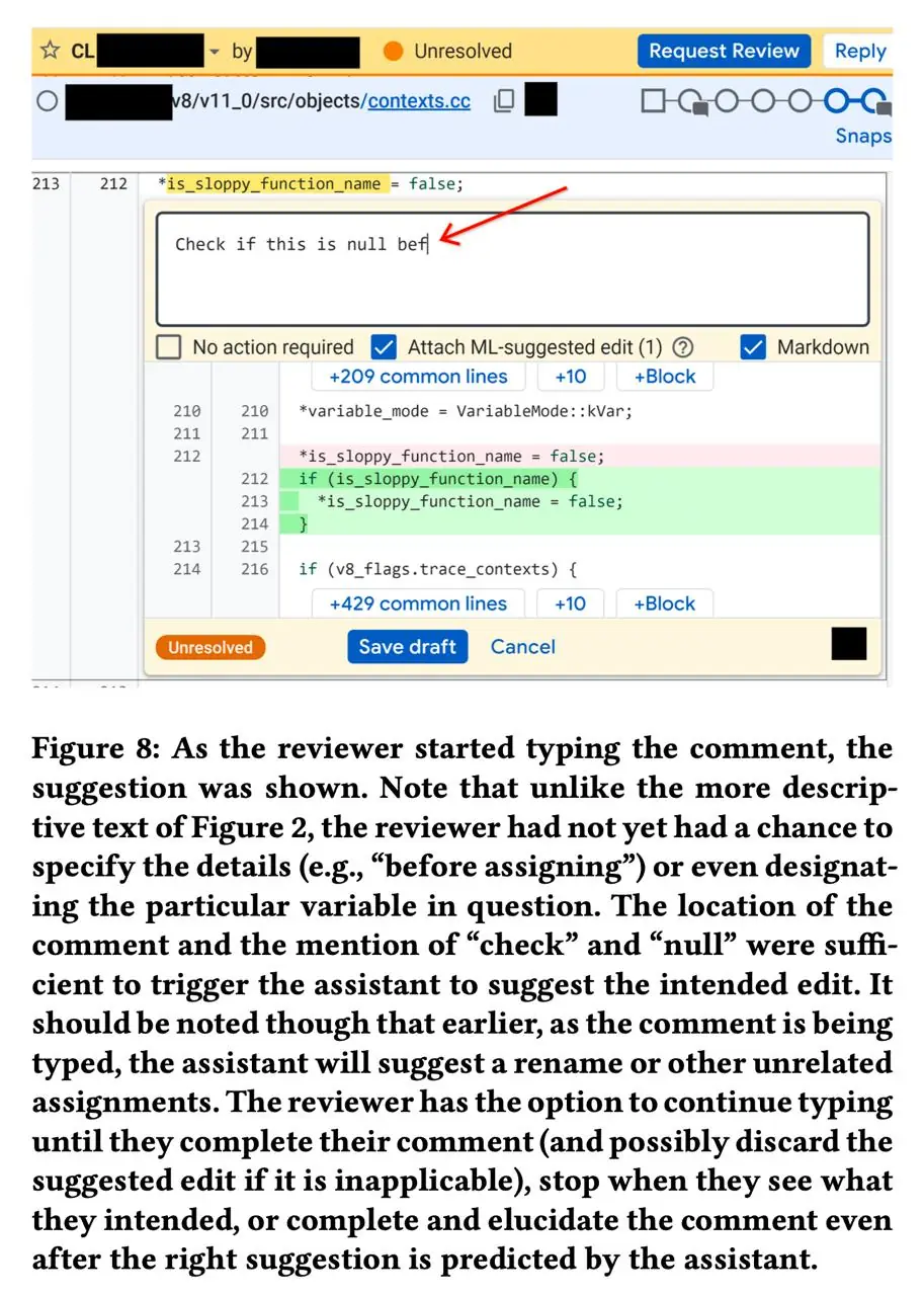 Image 5 of 10 for “[3/3] Resolving Code Review Comments with Machine Learning (AI column)”